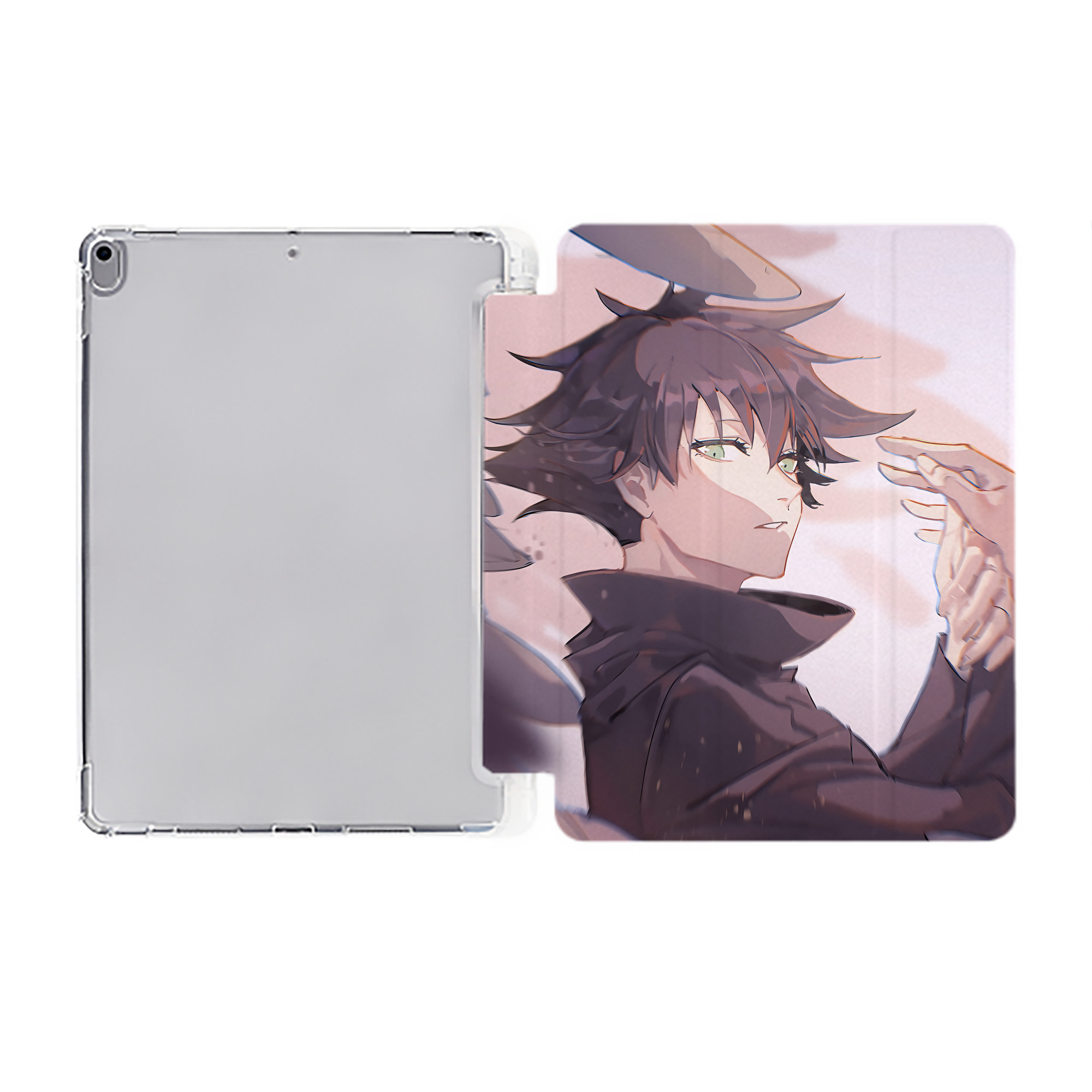 （画像用） SPY×FAMILY间谍家家酒 IPad ケース ペン収納付き 三つ折りスタンド PUレザー×シリコン 対応機種9.5/10.5/10.9インチ